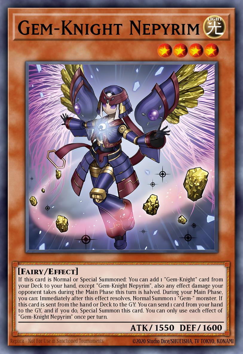 (021) YuGiOh TCG BLMM: Battles of Legend: Monster Mayhem Single: Gem-Knight Nepyrim (V.2 - Starlight Rare)  Starlight Rare