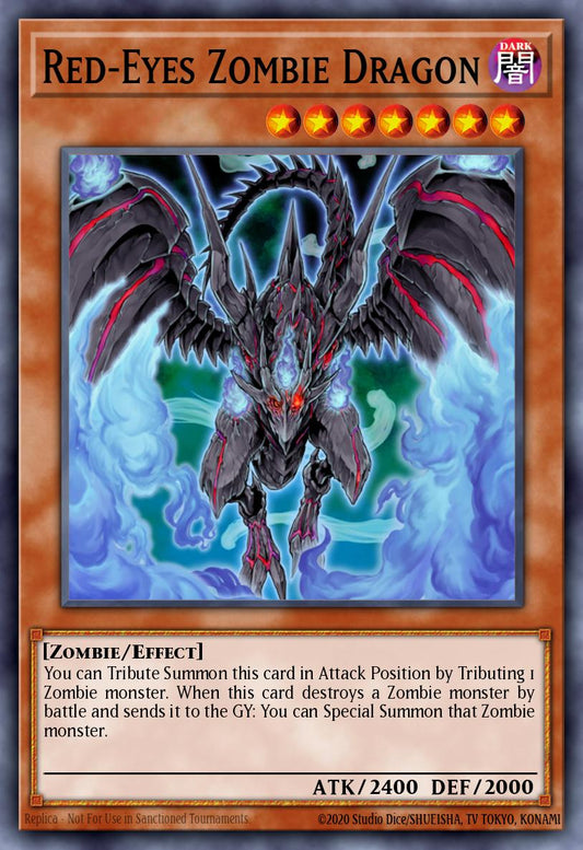 (206) YuGiOh TCG LCJW: Legendary Collection 4: Mega Pack Single: Red-Eyes Zombie Dragon  Rare