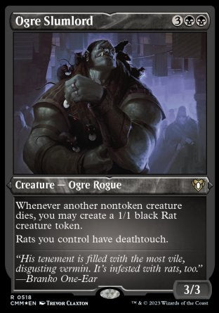 (518) Magic The Gathering Commander Masters: Extras Single: Ogre Slumlord  Rare
