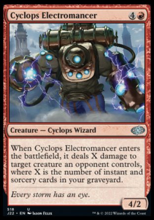 (518) Magic The Gathering Jumpstart 2022 Single: Cyclops Electromancer  Uncommon