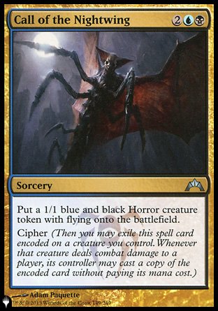 (149) Magic The Gathering The List Single: Call of the Nightwing  Uncommon