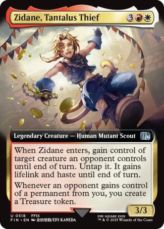 (518) Magic The Gathering Magic: The Gathering - FINAL FANTASY: Extras Single: Zidane, Tantalus Thief (V.2)  Uncommon