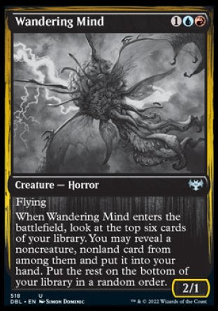 (518) Magic The Gathering Innistrad: Double Feature Single: Wandering Mind  Uncommon