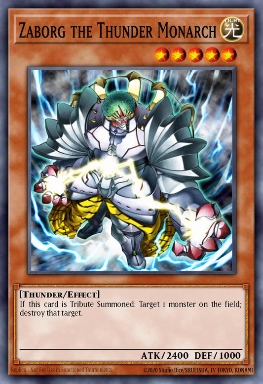 (125) YuGiOh TCG RA04: Quarter Century Stampede Single: Zaborg the Thunder Monarch (V.1 - Platinum Secret Rare)  Platinum Secret Rare