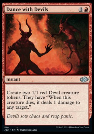 (519) Magic The Gathering Jumpstart 2022 Single: Dance with Devils  Uncommon