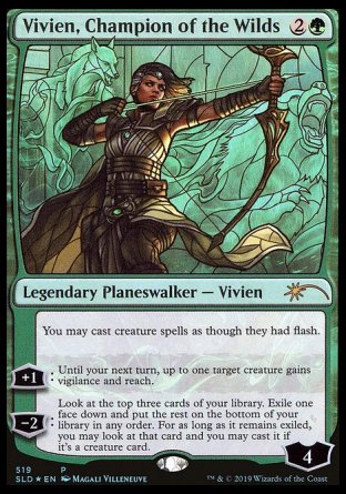 (519) Magic The Gathering Secret Lair Drop Series Single: Vivien, Champion of the Wilds Holo Rare