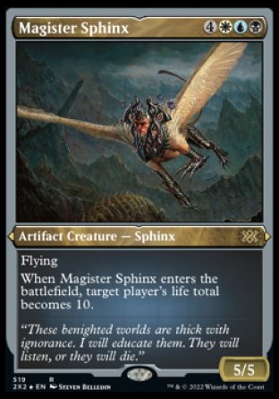 (519) Magic The Gathering Double Masters 2022: Extras Single: Magister Sphinx  Rare