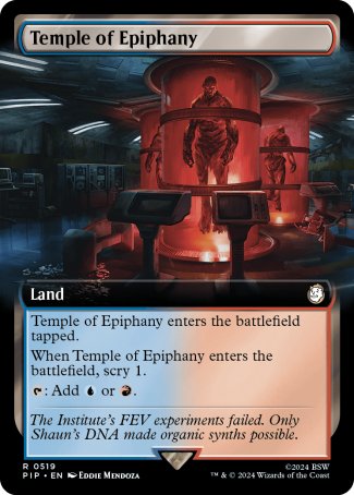(519) Magic The Gathering Universes Beyond: Fallout: Extras Single: Temple of Epiphany (V.1)  Rare