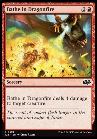 (519) Magic The Gathering Foundations Jumpstart Single: Bathe in Dragonfire  Common