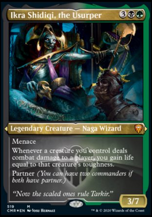(519/361) Magic The Gathering Commander Legends: Extras Single: Ikra Shidiqi, the Usurper  Mythic