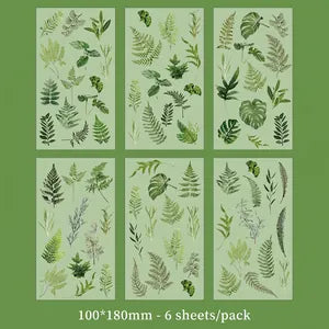 Vintage Floral Stickers: Dream Island Fern