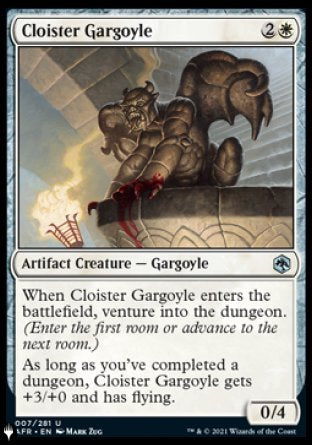 (302) Magic The Gathering The List Single: Cloister Gargoyle  Uncommon