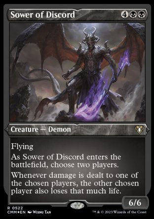 (522) Magic The Gathering Commander Masters: Extras Single: Sower of Discord  Rare