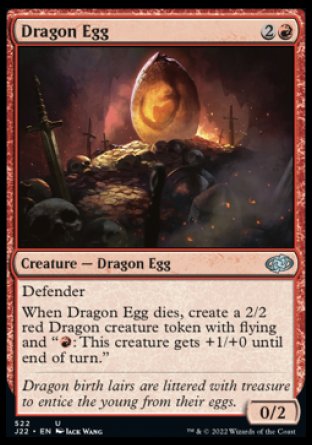 (522) Magic The Gathering Jumpstart 2022 Single: Dragon Egg  Uncommon