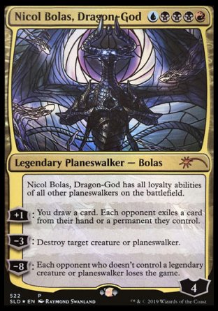 (522) Magic The Gathering Secret Lair Drop Series Single: Nicol Bolas, Dragon-God  Mythic