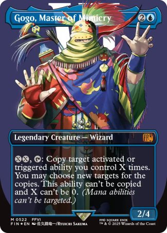 (522) Magic The Gathering Magic: The Gathering - FINAL FANTASY: Extras Single: Gogo, Master of Mimicry (V.3)  Mythic