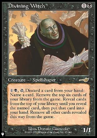 (057) Magic The Gathering The List Single: Divining Witch  Rare
