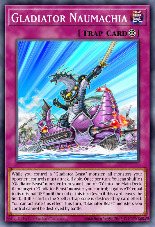 (194) YuGiOh TCG MP20: 2020 Tin of Lost Memories Mega Pack Single: Gladiator Naumachia  Common