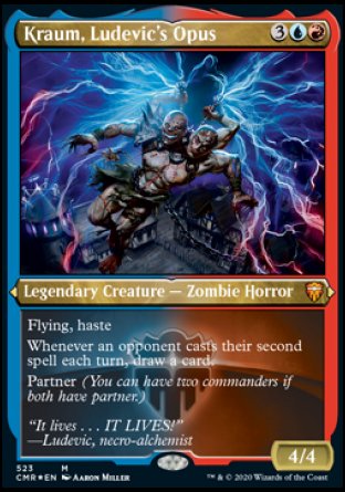 (523/361) Magic The Gathering Commander Legends: Extras Single: Kraum, Ludevic's Opus  Mythic