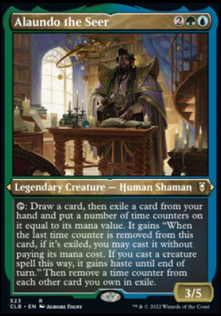 (523) Magic The Gathering Commander Legends: Battle for Baldur's Gate: Extras Single: Alaundo the Seer (V.1) Holo Rare