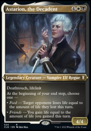 (524) Magic The Gathering Commander Legends: Battle for Baldur's Gate: Extras Single: Astarion, the Decadent (V.1) Holo Rare