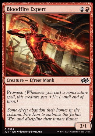(524) Magic The Gathering Foundations Jumpstart Single: Bloodfire Expert  Common