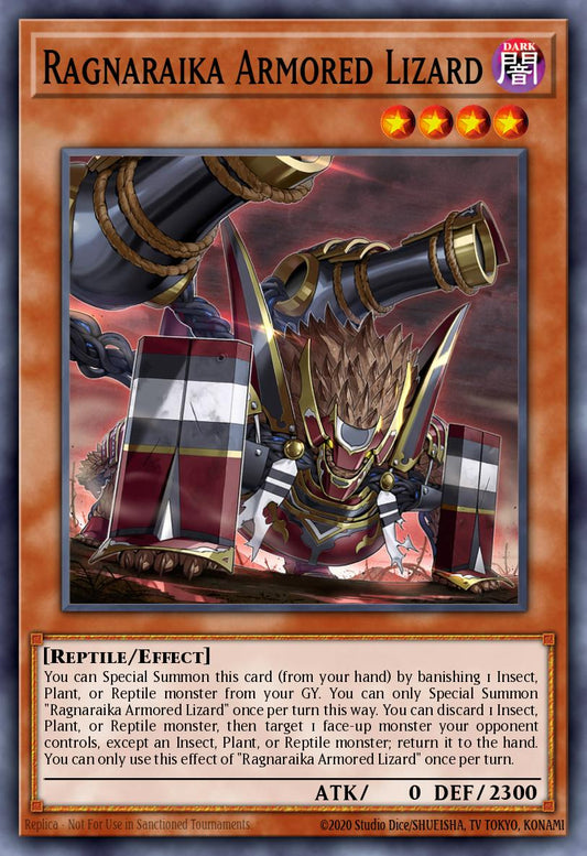 (015) YuGiOh TCG LEDE: Legacy of Destruction Single: Ragnaraika Armored Lizard  Common