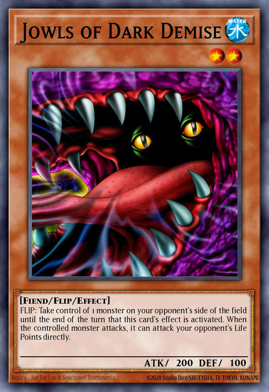 (212) YuGiOh TCG DB2: Dark Beginning 2 Single: Jowls of Dark Demise  Common