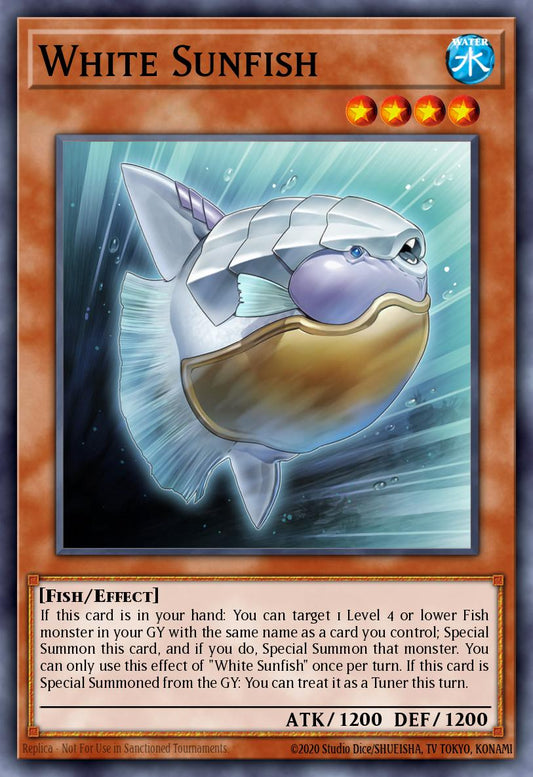 (006) YuGiOh TCG PHNI: Phantom Nightmare Single: White Sunfish  Common