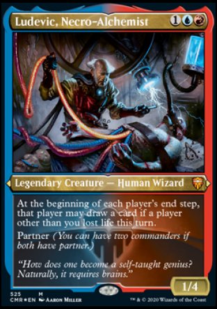 (525/361) Magic The Gathering Commander Legends: Extras Single: Ludevic, Necro-Alchemist Holo Mythic