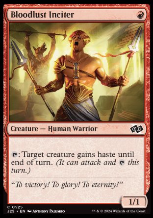 (525) Magic The Gathering Foundations Jumpstart Single: Bloodlust Inciter  Common