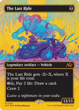 (525) Magic The Gathering Aetherdrift: First-Place Single: The Last Ride (V.2)  Mythic