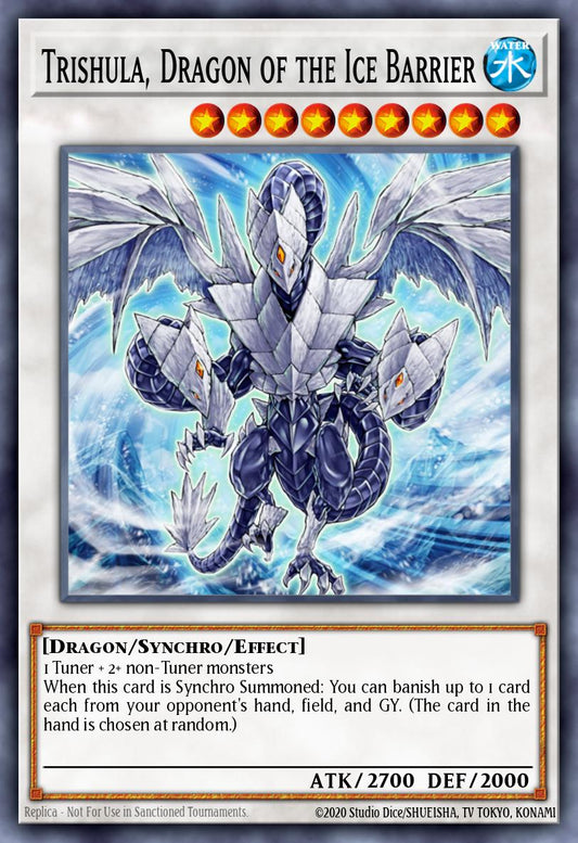 (054) YuGiOh TCG HAC1: Hidden Arsenal: Chapter 1 Single: Trishula, Dragon of the Ice Barrier  Ultra Parallel Rare