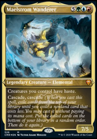 (526/361) Magic The Gathering Commander Legends: Extras Single: Maelstrom Wanderer  Mythic