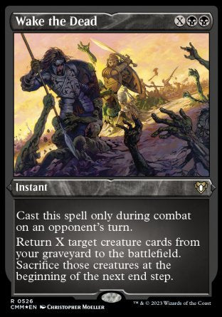 (526) Magic The Gathering Commander Masters: Extras Single: Wake the Dead  Rare