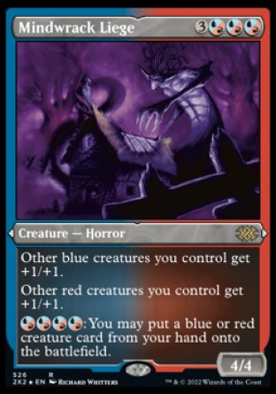 (526) Magic The Gathering Double Masters 2022: Extras Single: Mindwrack Liege  Rare