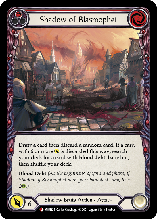 (MON125) Flesh & Blood TCG Monarch - First Single: Shadow of Blasmophet (Rainbow Foil)  Majestic