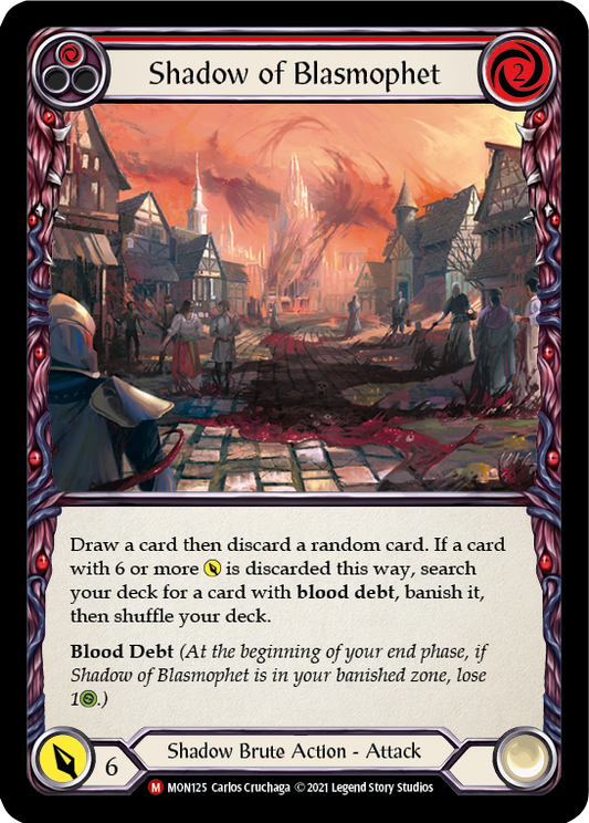 (MON125) Flesh & Blood TCG Monarch - First Single: Shadow of Blasmophet (Rainbow Foil)  Majestic