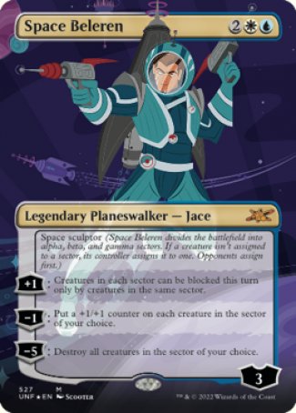 (527) Magic The Gathering Unfinity: Extras Single: Space Beleren (V.3)  Mythic