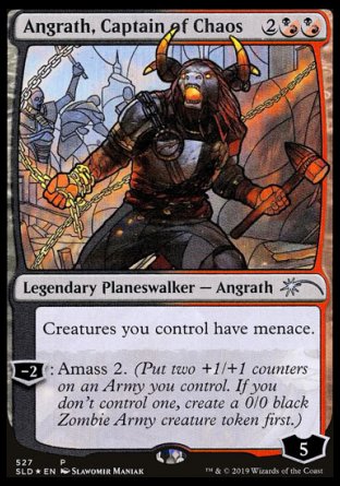 (527) Magic The Gathering Secret Lair Drop Series Single: Angrath, Captain of Chaos  Uncommon