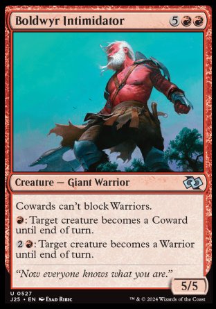 (527) Magic The Gathering Foundations Jumpstart Single: Boldwyr Intimidator  Uncommon
