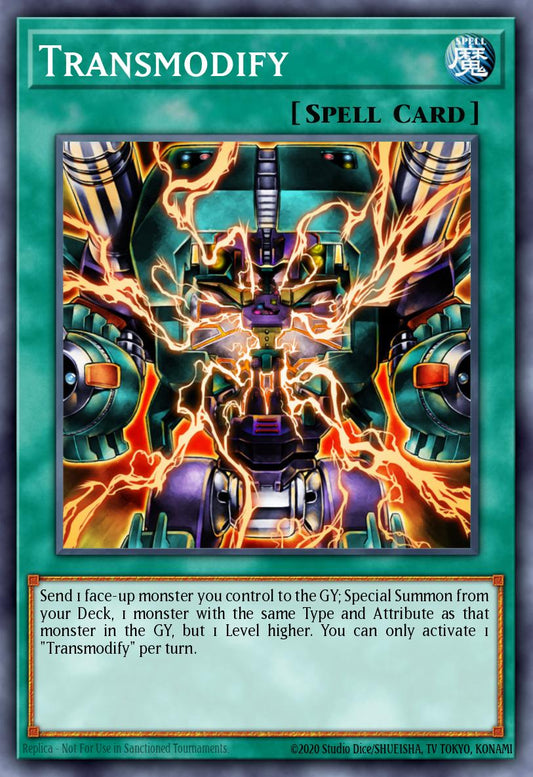 (106) YuGiOh TCG MP14: 2014 Mega-Tins Mega-Pack Single: Transmodify  Secret Rare
