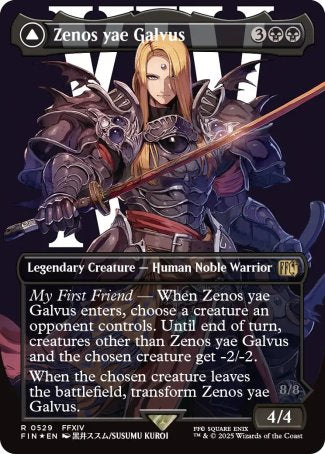 (529) Magic The Gathering Magic: The Gathering - FINAL FANTASY: Extras Single: Zenos yae Galvus // Shinryu, Transcendent Rival (V.3) Holo Rare