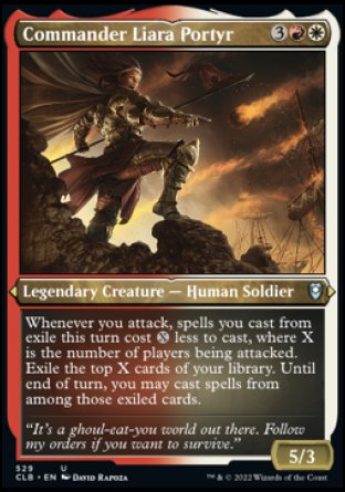 (529) Magic The Gathering Commander Legends: Battle for Baldur's Gate: Extras Single: Commander Liara Portyr (V.1)  Uncommon