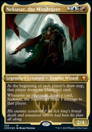(529/361) Magic The Gathering Commander Legends: Extras Single: Nekusar, the Mindrazer  Mythic