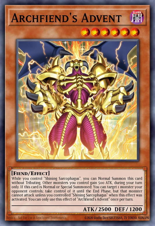 (046) YuGiOh TCG BLTR: Battles of Legend: Terminal Revenge Single: Archfiend's Advent (V.2 - Quarter Century Secret Rare)  Quarter Century Secret Rare