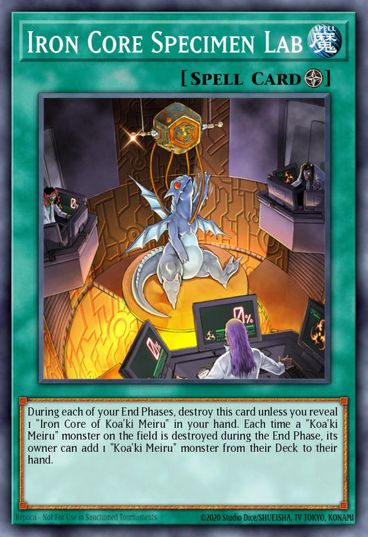 (055) YuGiOh TCG ABPF: Absolute Powerforce Single: Iron Core Specimen Lab  Super Rare