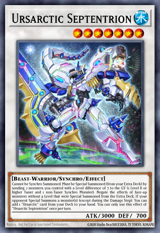 (034) YuGiOh TCG ANGU: Ancient Guardians Single: Ursarctic Septentrion (V.1 - Ultra Rare)  Ultra Rare