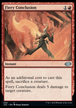 (530) Magic The Gathering Jumpstart 2022 Single: Fiery Conclusion  Uncommon