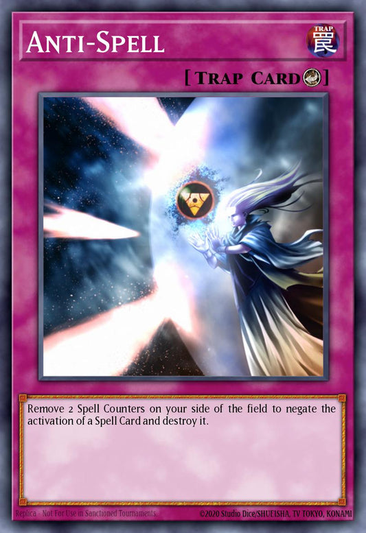 (103) YuGiOh TCG MFC: Magician's Force Single: Anti-Spell  Common